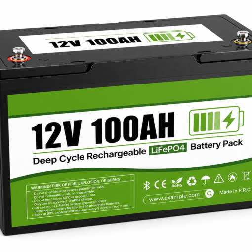 Litiumbatteri 12V 100Ah med Bluetooth