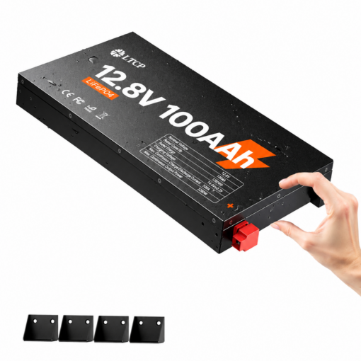 Litiumbatteri 12V 100Ah Slim for trange områder - Bilde 2