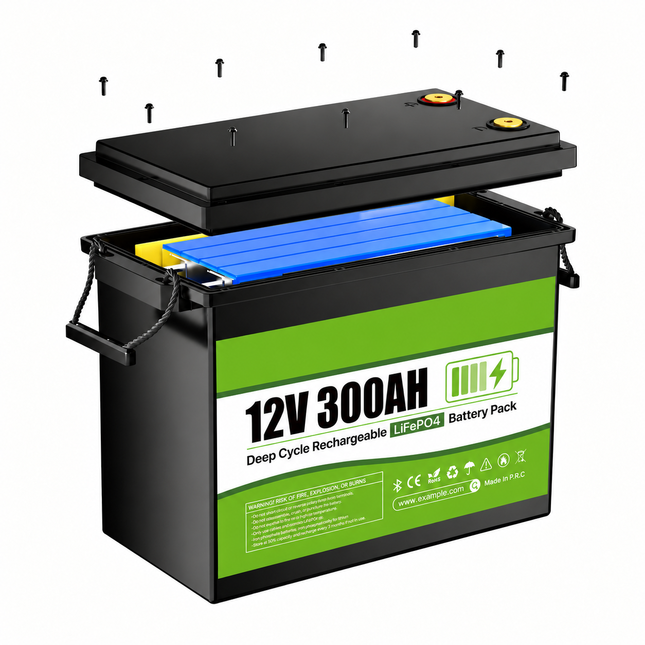 LifePo4 300Ah batteri BT - Bilde 4